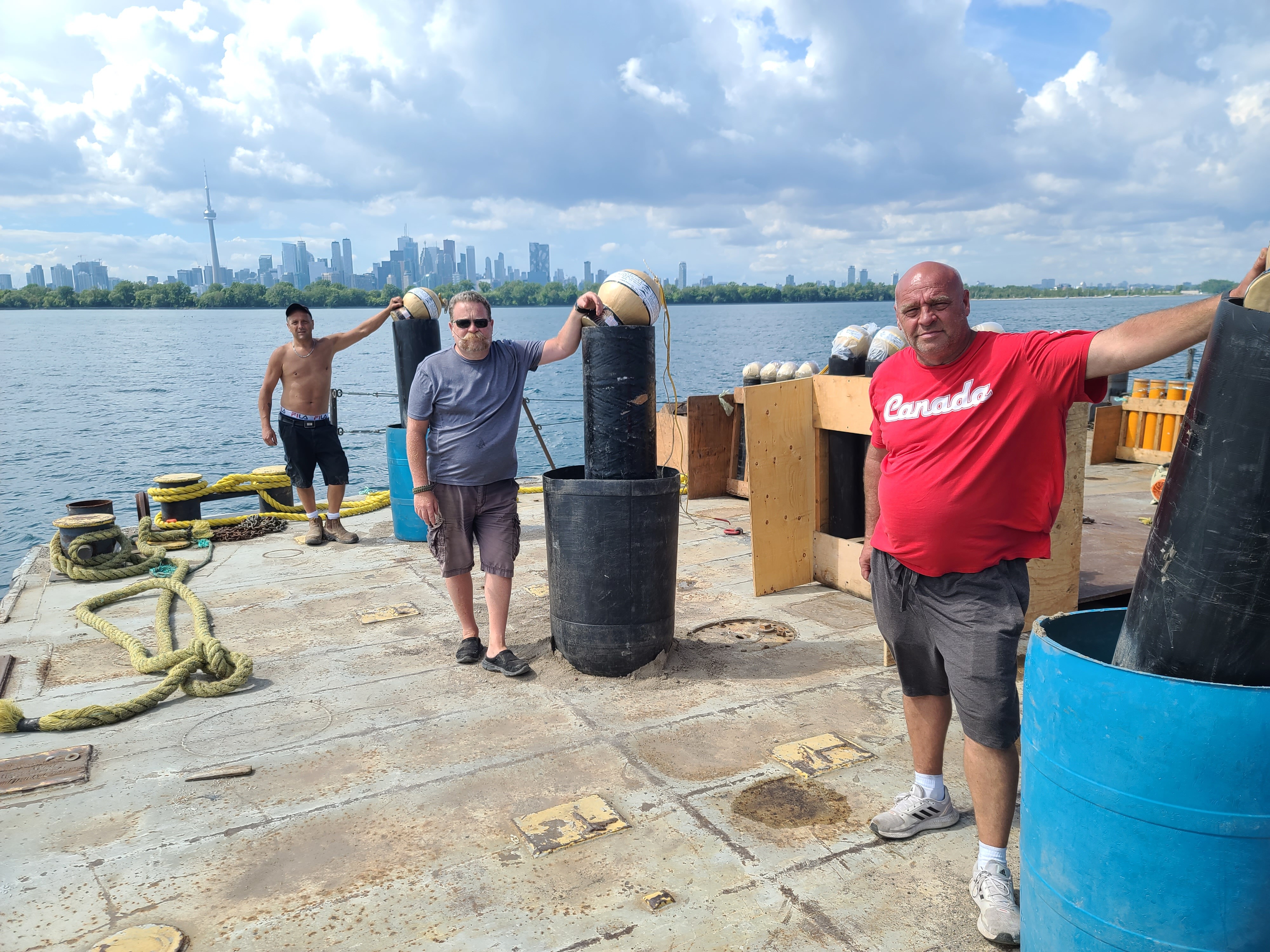 305mm shells, Jamie, Red & Pat